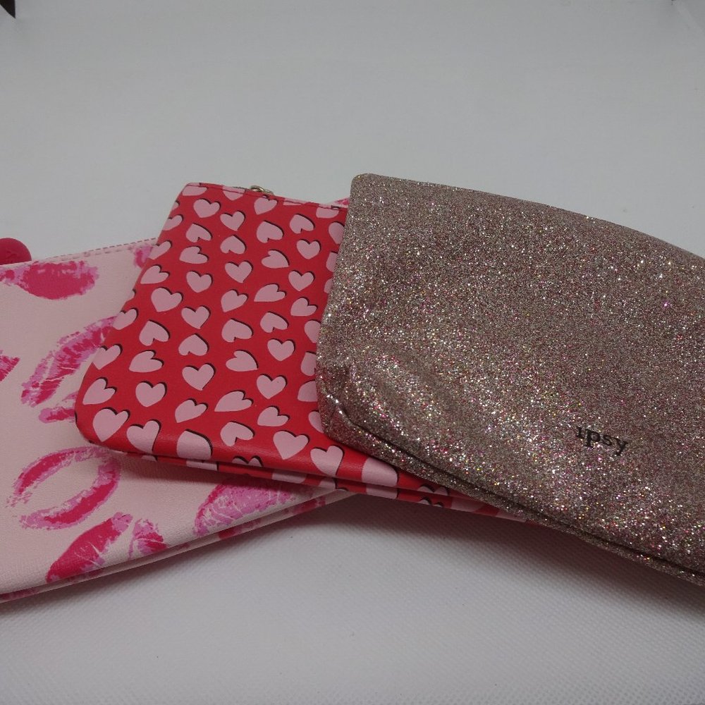 IPSY "Set of 3" Zippered Make-up Bags (NEW)
